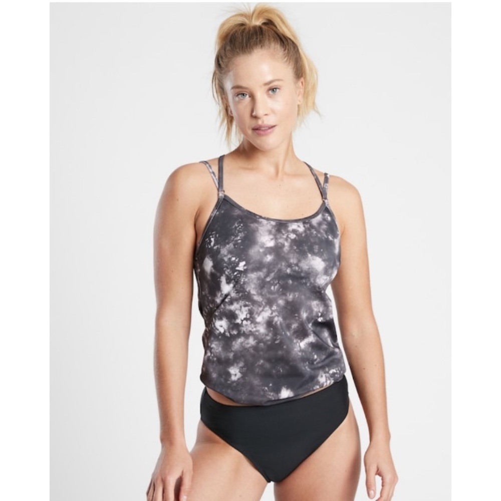 NWT Athleta Supernova Blousy Tankini | Black